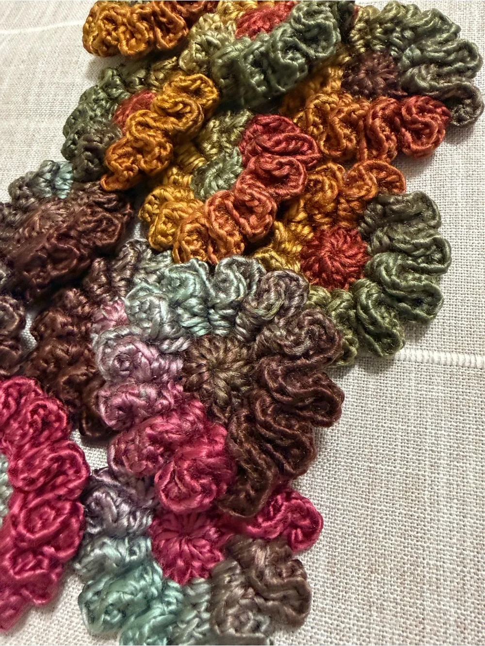 Handmade crochet flower